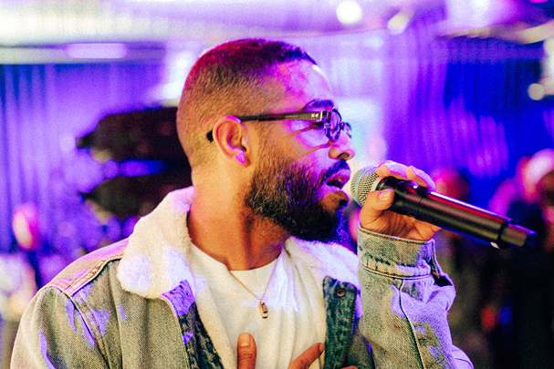 Kali-B performing at an event